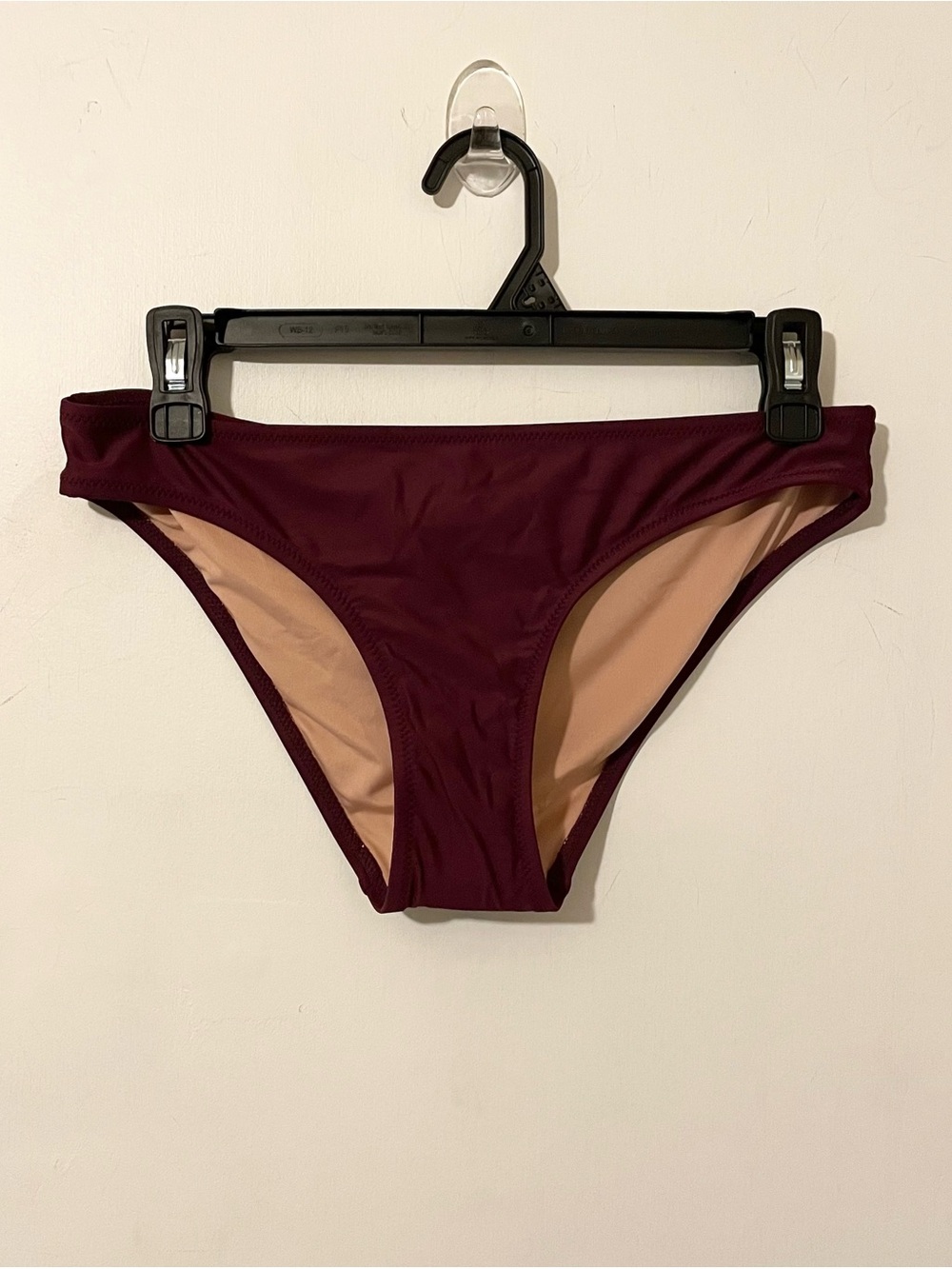 J. Crew Reimagined burgundy Bikini Swimsuit Bottoms Size Small New With Tags